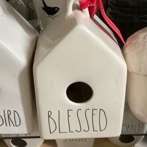 Rae Dunn Blessed bird house new
